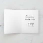 NYCの広いスカイラインはBWのクリスマスの休日をエッチングしました シーズンカード (内部)