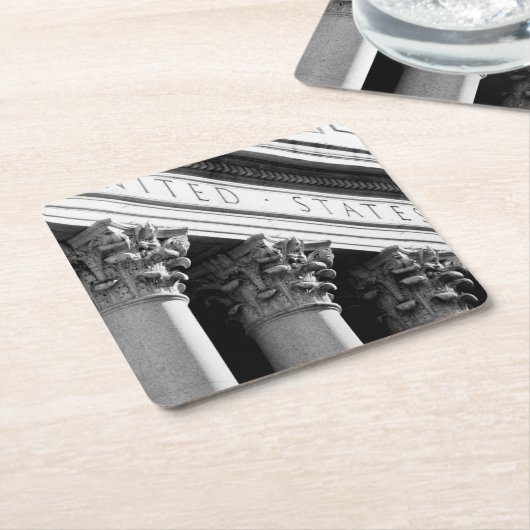 NYCの建築VIII スクエアペーパーコースター (アングル)