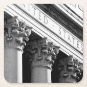 NYCの建築VIII スクエアペーパーコースター (正面)