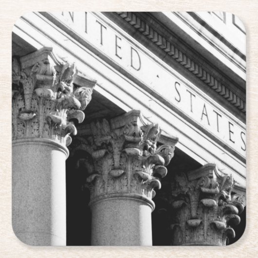 NYCの建築VIII スクエアペーパーコースター (正面)