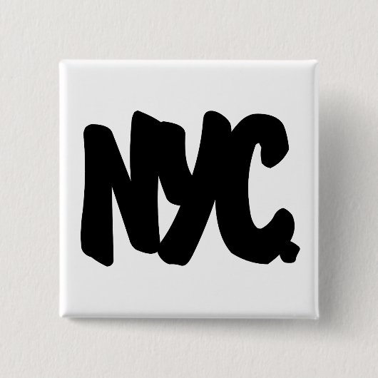 NYCの手紙 缶バッジ (正面)