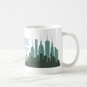 NYCの自由のスカイラインのマグ コーヒーマグカップ