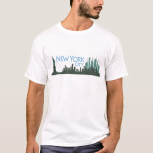 NYCの自由のスカイライン Tシャツ