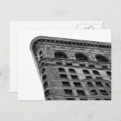 NYCの黒く及び白いFlatironの建物の写真 ポストカード (正面/裏面)