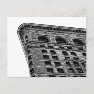 NYCの黒く及び白いFlatironの建物の写真 ポストカード