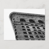 NYCの黒く及び白いFlatironの建物の写真 ポストカード (正面)