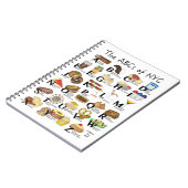 NYCアイコニックのABCニューヨーク市食品アルファベット ノートブック (左側)