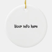 NYCアイススケートで滑る セラミックオーナメント (裏面)