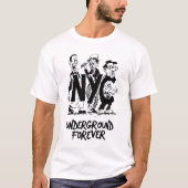 NYCアンダーグラウンドフォーエバー カートゥーン Tシャツ (正面)