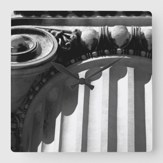 NYCアーキテクチャIII スクエア壁時計 (正面)