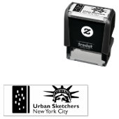 NYCアーバンスケッチャーのゴム印 セルフインキングスタンプ (インサイチュ)