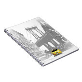 Nycイエロータクシニューヨークシティブルックリンブリッジ遊 ノートブック (右側)