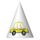 NYCイエロータクシーキャブニューヨークシティ誕生日 パーティーハット (正面)