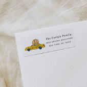 NYCイエロータクシー差出人住所ラベル ラベル