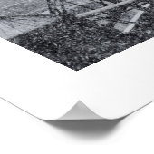 NYCウォータータワーフリーク10月の雪の嵐の間 ポスター (角)