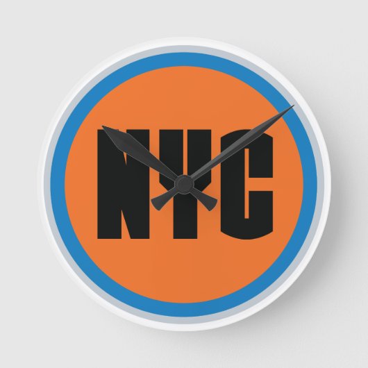 NYCウォールクロック ラウンド壁時計 (正面)