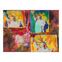 NYCオリジナル絵画の9-11自由の像