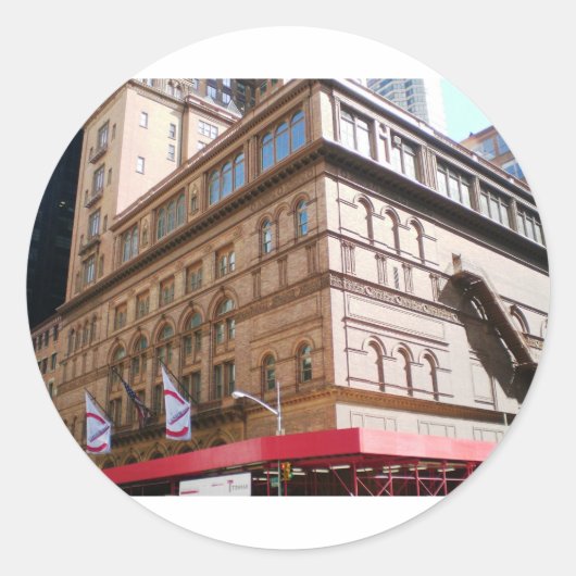 NYCカーネギーホール ラウンドシール (正面)