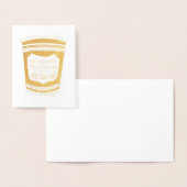 NYCギリシャのダイナーコーヒーカップを提供して幸せ 箔カード (ディスプレー)