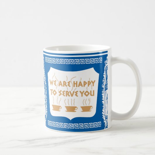 NYCギリシャ語ダイナーコーヒーマグ コーヒーマグカップ (右)