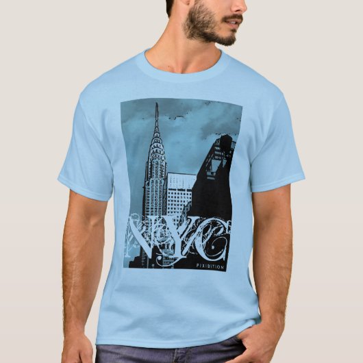 NYCクライスラの建物のTシャツ Tシャツ (正面)