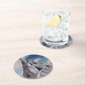 NYCクライスラの建物 ラウンドペーパーコースター (インサイチュ)