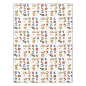 NYCクラシックニューヨークシティフーズPretzelピザロックス テーブルクロス (正面)