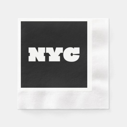 NYCクラシック 縁ありカクテルナプキン (正面)