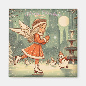 NYCクリスマスの天使 マグネット (正面)