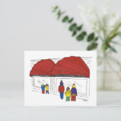 NYCクリスマスウィンドウズニューヨークシティホリデー シーズンポストカード (スタンド正面)