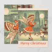 Nycクリスマスエンジェル ポストカード (正面/裏面)