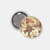 NYCクリスマスエンジェル マグネット (正面/裏面)