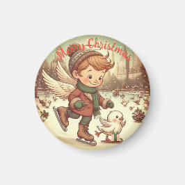 NYCクリスマスエンジェル マグネット