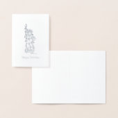 NYCクリスマスハヌカー自由祭日 箔カード (ディスプレー)