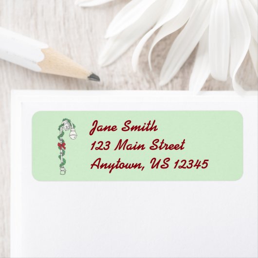 NYCクリスマス通りランプホリーニューヨークシティ ラベル (インサイチュ)