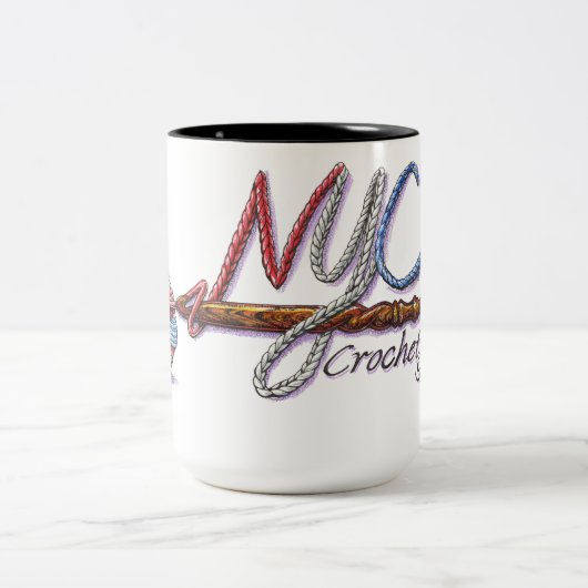 NYCクロシェ・ギルド15oz mug ツートーンマグカップ (中央)