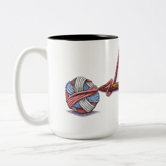 NYCクロシェ・ギルド15oz mug ツートーンマグカップ (左)