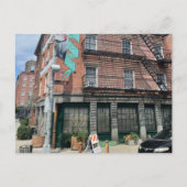 NYCグラフィティ建物はがきアーバンアートスナップショット ポストカード (裏面)