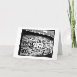 「NYCグラフィティ」グリーティ空白のングカード カード