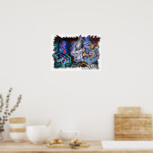 NYCグラフィティ「大丈夫」 ポスター (キッチン)