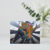 NYCサイケデリック：ウォール街の突撃 ポストカード (スタンド正面)