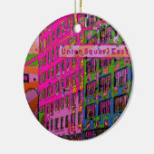 NYCサイケデリック:ユニオンスクエア建物、セントサインA3 セラミックオーナメント (左)