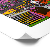 NYCサイケデリック：ユニオンスクエア建物、St Sign A4 ポスター (角)