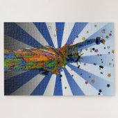 NYCサイケデリック:自由の女神#2 ジグソーパズル (横)