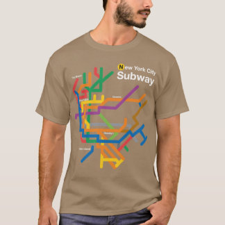 NYCサブウェイ路線図 フレンズ Tシャツ