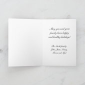 NYCスカイラインによってエッチングされる帝国州Bldgのクリスマス2 シーズンカード (内部)