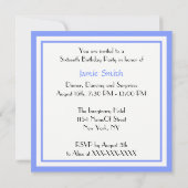 NYCスカイラインアットサンセットスウィート16パーティの招待状 招待状 (裏面)