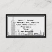 NYCスカイラインエッチング01 名刺 (裏面)