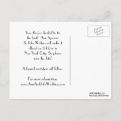 NYCスカイラインエッチング01B日付を保存 案内ポストカード (裏面)