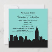 NYCスカイラインシルエットリハーサルディナーSQ 招待状 (正面)
